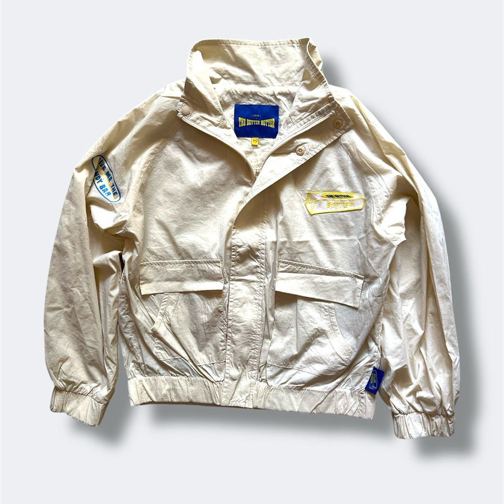 VINTAGE 70’ I LOVE J X THE BETTER BUTTER KIDS JACKET (เสื้อแจ็คเก็ตผ้าร่ม วินเทจ สำหรับเด็ก) ไซส์ 4X