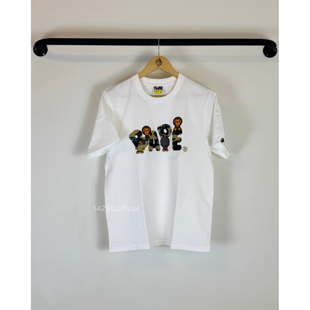 พร้อมส่ง 🙉 BAPE® 1ST CAMO MILO BAPE LOGO TEE