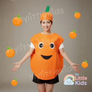 ชุดแฟนซี ชุดผลไม้ ชุดผัก ชุดส้ม เด็กและผู้ใหญ่ ชุดกิจกรรมโรงเรียน Orange Costume ทรงสวย ชุดแสดง วันเด็ก