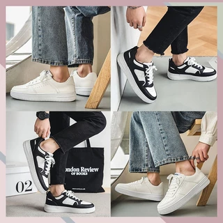 รองเท้าผ้าใบลำลองสำหรับผู้ชายรุ่นนี้โดดเด่นด้วยดีไซน์เรียบง่ายและวัสดุที่ทนทาน ทำให้เหมาะสำหรับ และสามารถเปลี่ยนจากชุด