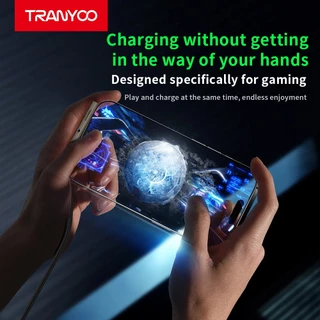 TRANYOO CC10 240W สายดาต้าชาร์จเร็วพิเศษ มาพร้อมขาตั้งโทรศัพท์ในตัว ดีไซน์ 2-in-1 รวมขาตั้งมือถือและสายชาร์จในหนึ่งเดียว