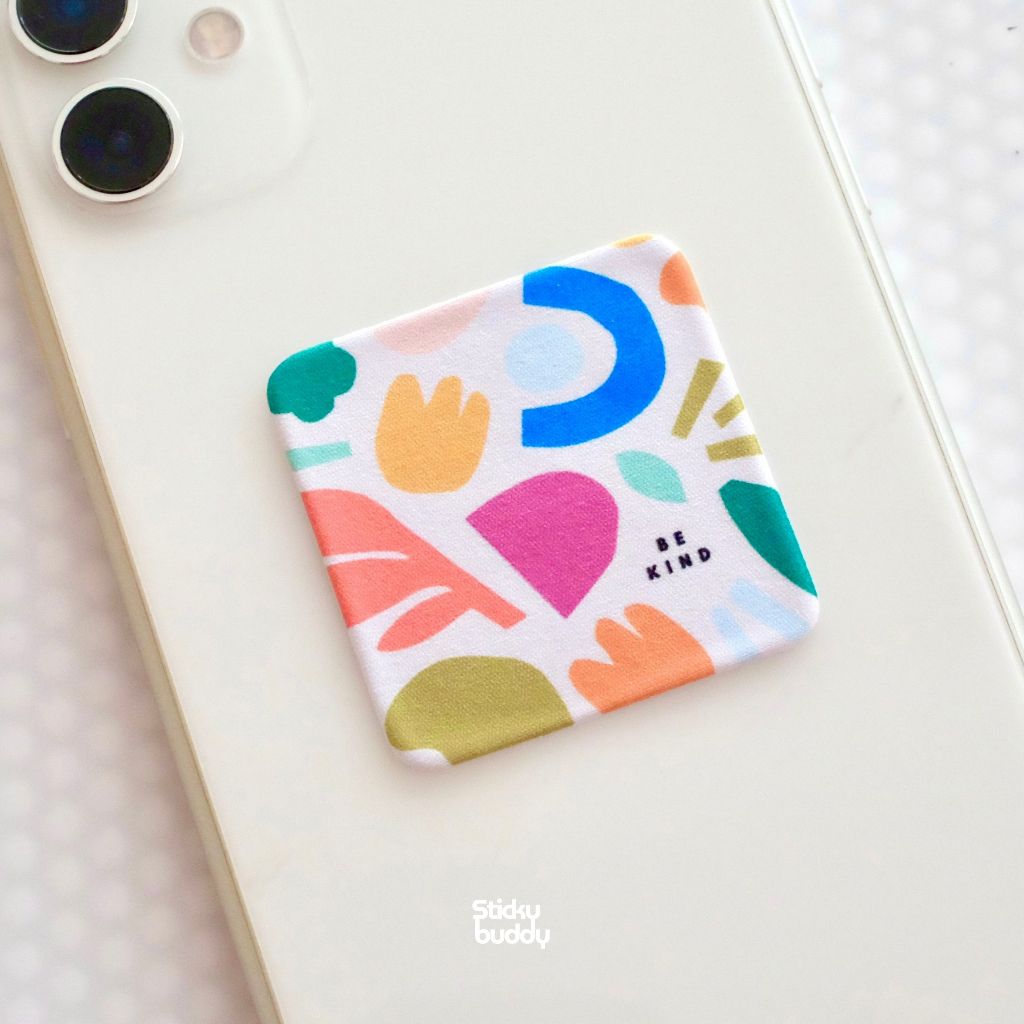 ที่เช็ดหน้าจอแบบติดได้ StickyBuddy [BeKindFloral] ใช้ซ้ำได้ ใช้กับ มือถือ โน๊ตบุ๊ค Gadget เลนส์
