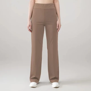 กางเกงสแล็คเอวสูงทรงตรง แมทช์ง่าย 5 ไซส์ OOTD กางเกงผู้หญิงทรงหลวม ราคาถูก เหมาะสำหรับใส่ไปทำงาน