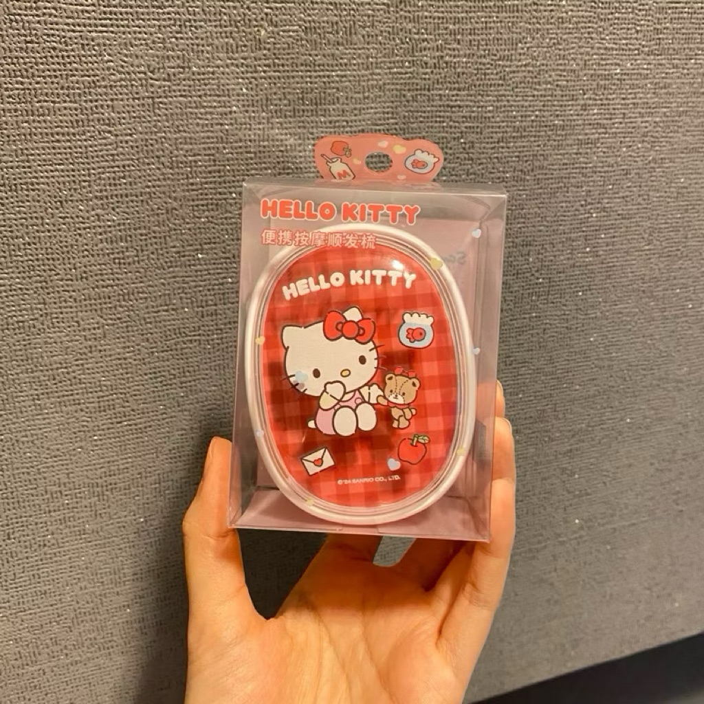 cutiepie-(พร้อมส่ง ลิขสิทธิ์แท้💯)หวีพกพา Sanrio ลิขสิทธิ์แท้