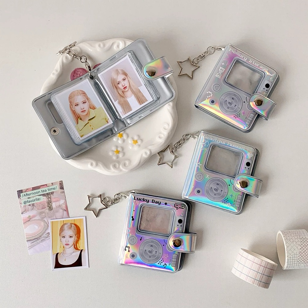 พร้อมส่ง อัลบั้มรูป id photo album แฟ้มเก็บการ์ดพวงกุญแจ 32 ช่อง