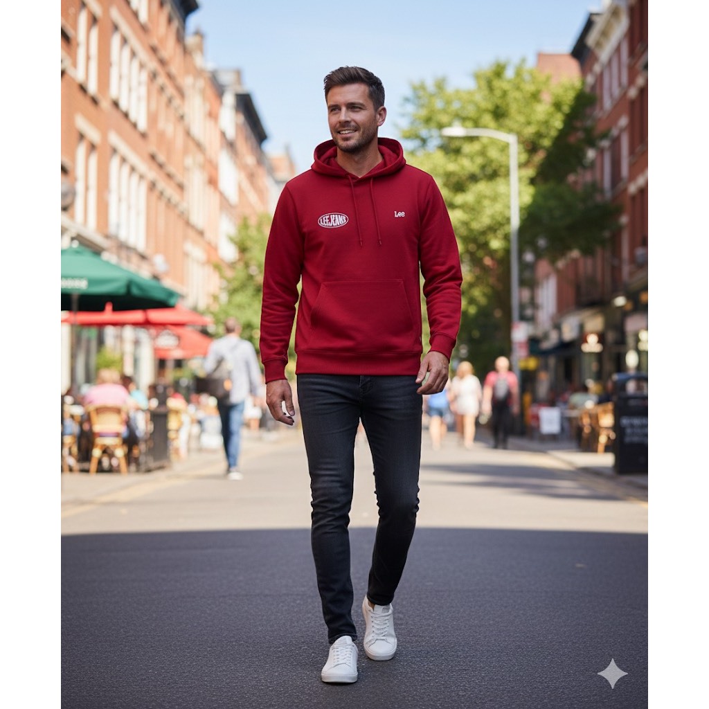 เสื้อฮู้ดแขนยาว แบรนด์ LEE