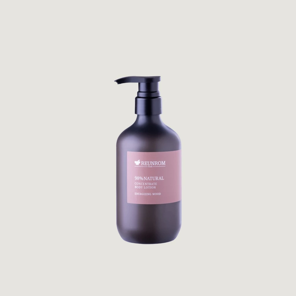 Reunrom โลชั่น ไนน์ตี้เอทเปอร์เซ็นต์เนเชอรัลคอนเซ็นเทรทบอดี้โลชั่น 500ml เอนเนอไจซิงวู้ด