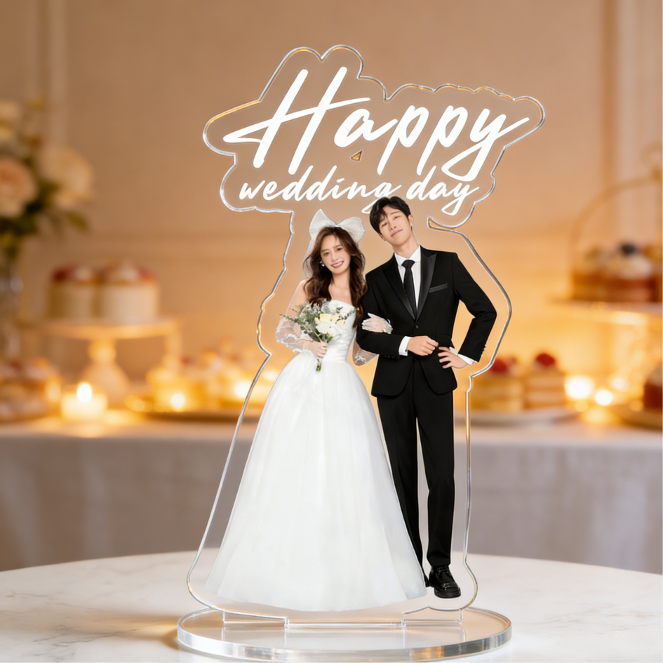 สแตนดี้อะคริลิคคัสตอม รูปตัวเอง | DIY ใส่ข้อความได้ | ของขวัญแฟน/คู่รัก | วันพิเศษ Wanpises