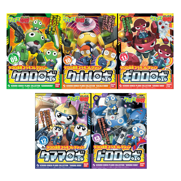 Keroro Gunso Plamo Collection Set (Keroro, Kururu, Giroro, Tamama, Dororo) (พร้อมส่ง/NK Model Hatyai