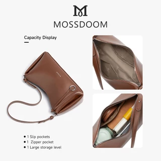 MOSSDOOM Lori Bage กระเป๋าสะพายไหล่ ทรงเฉียบ ดีไซน์ล้ำ น้ำหนักเบา แมตช์ง่ายทุกลุค