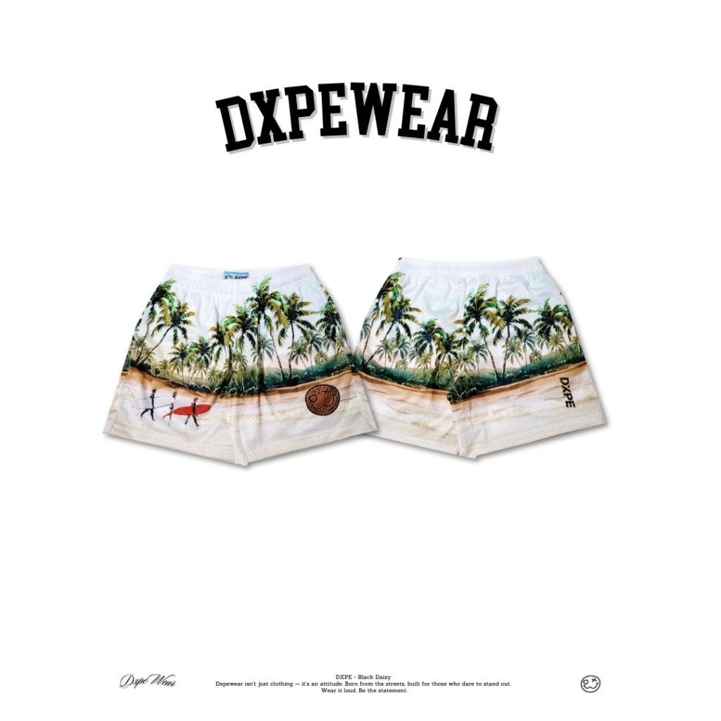 กางเกงขาสั้นสไตล์สตรีท DXPE - BEACH Collection กางเกงบาส