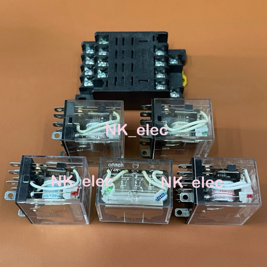 LY4N รีเรย์ 14 ขา มี 12VDC 24VDC 24VAC 110VAC 220VAC และ Socket พร้อมส่งในไทย🇹🇭