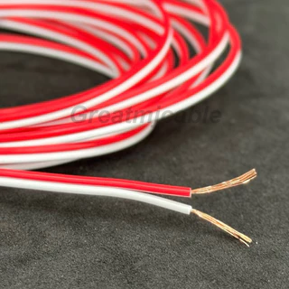 สายไฟคู่DC 12V 24V (ราคาต่อ1เมตร) ทองแดงแท้ ขนาด24AWG อย่างดี เลือกสีได้