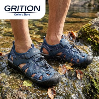 GRITION รองเท้าแตะผู้ชายกิจกรรมปีนเขากลางแจ้งสบาย ระบายอากาศ…