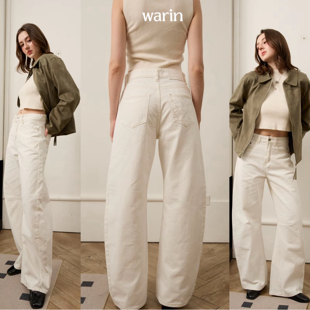 Warin Stark Barrel Jean กางเกงยีนส์ทรงบาเรล รหัส WRN-PJ002