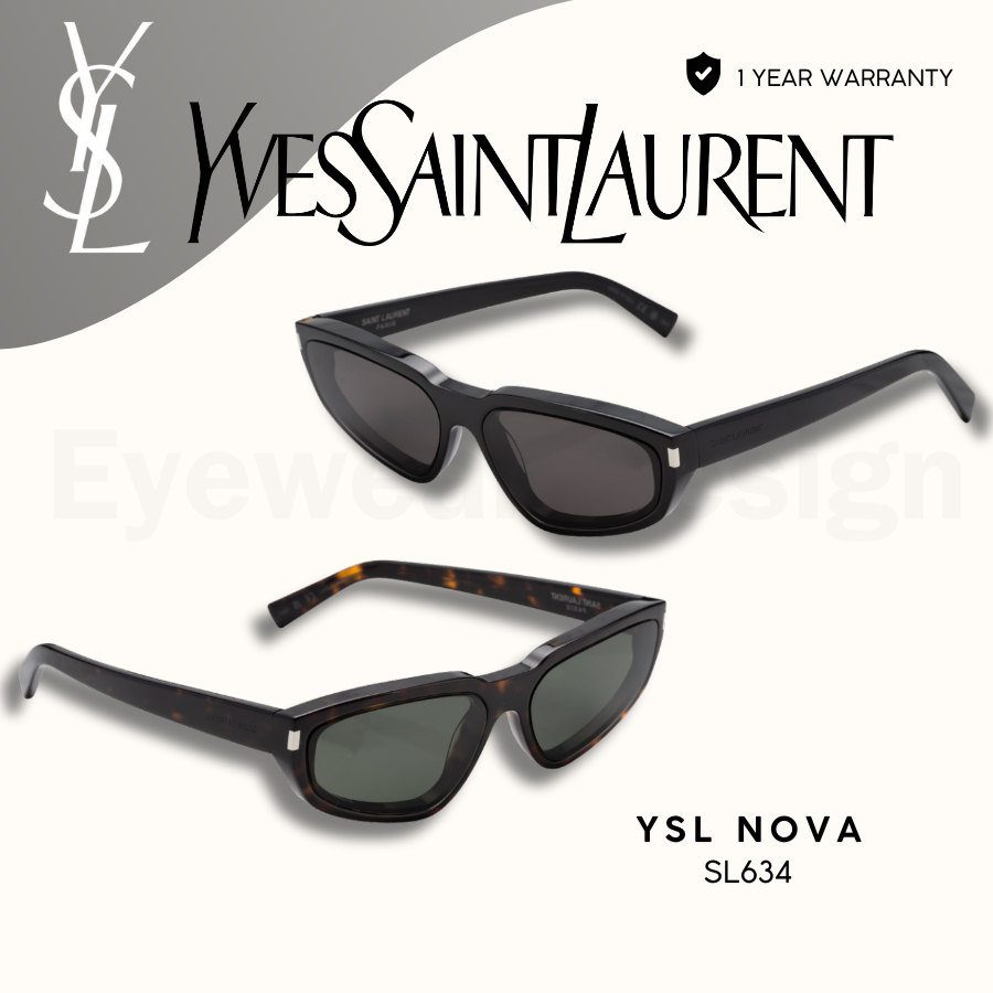แว่นกันแดด YVES SAINT LAURENT SL634 NOVA ของแท้ 100% พร้อมอุปกรณ์