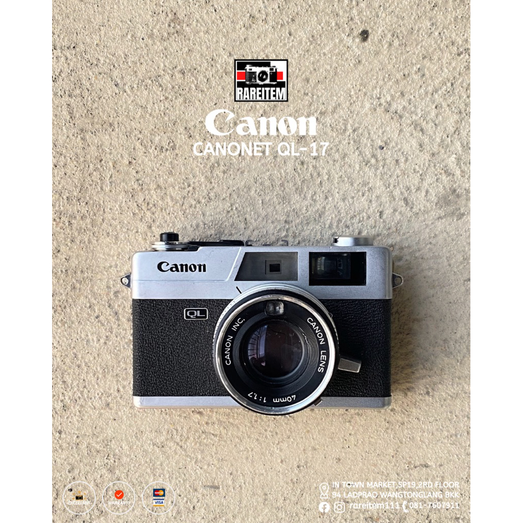 canon canonet ql-17 กล้องฟิล์ม