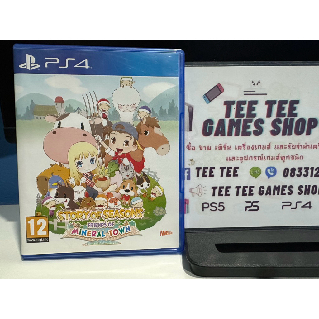 story of seasons friends of mineral town ps4 แผ่นมือสอง ภาษาอังกฤษโซน2 แผ่นสวยใช้งานปกติ แผ่นใช้เล่น