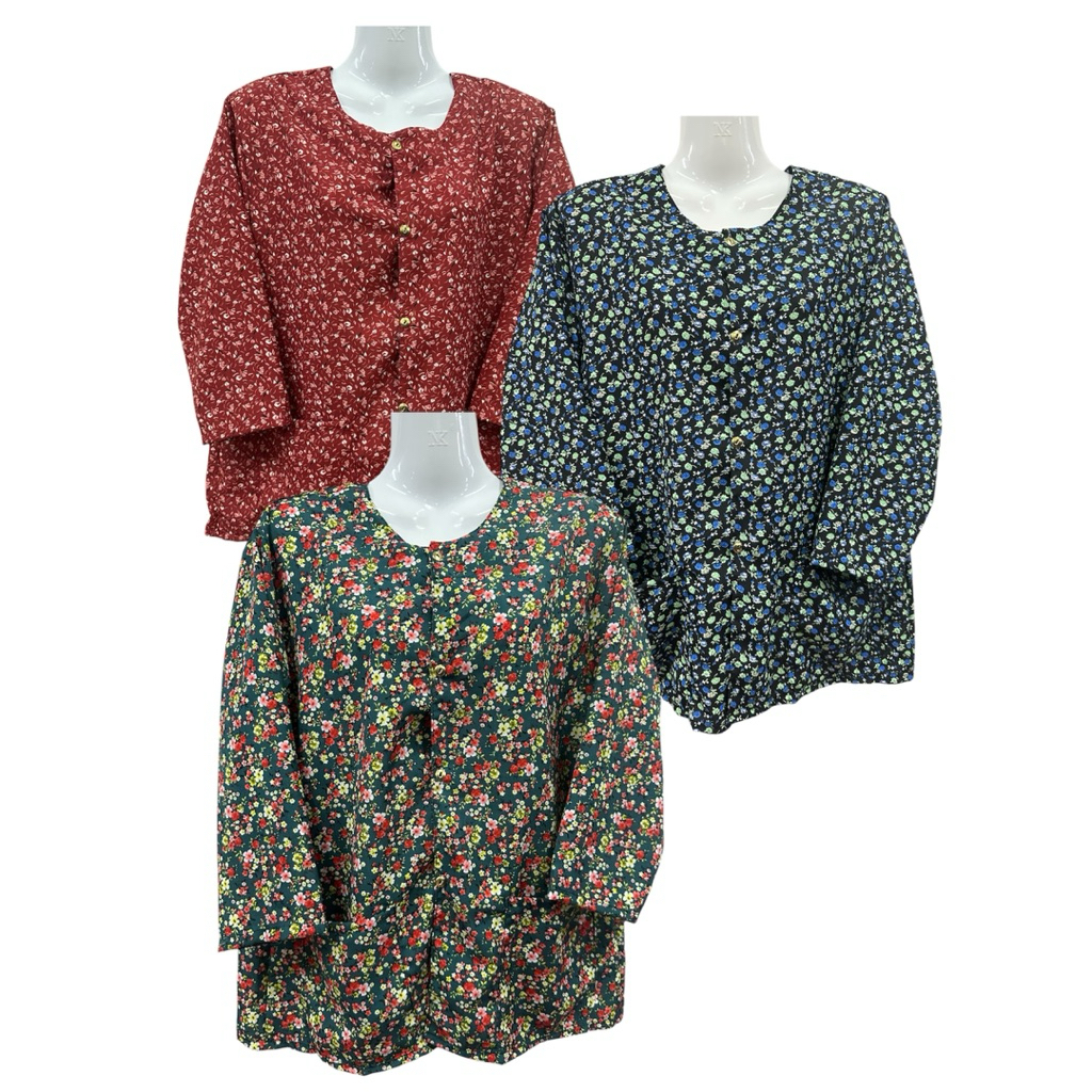 เสื้อคนแก่ แขนกลาง อกเสื้อ46“-48”ผ้านิ่มใส่สบาย