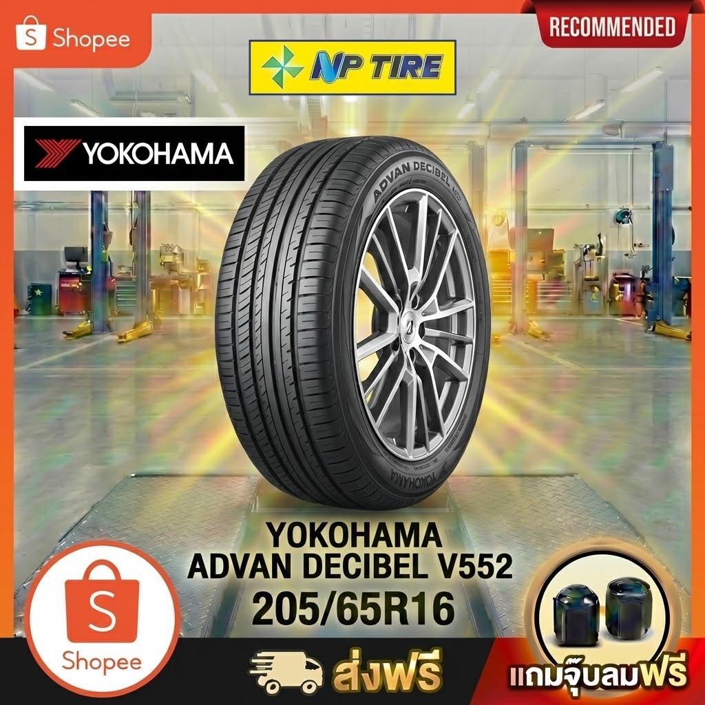 ยาง 205/65R16 YOKOHAMA ADVAN DECIBEL V552  ราคาต่อเส้น  ปี 2024