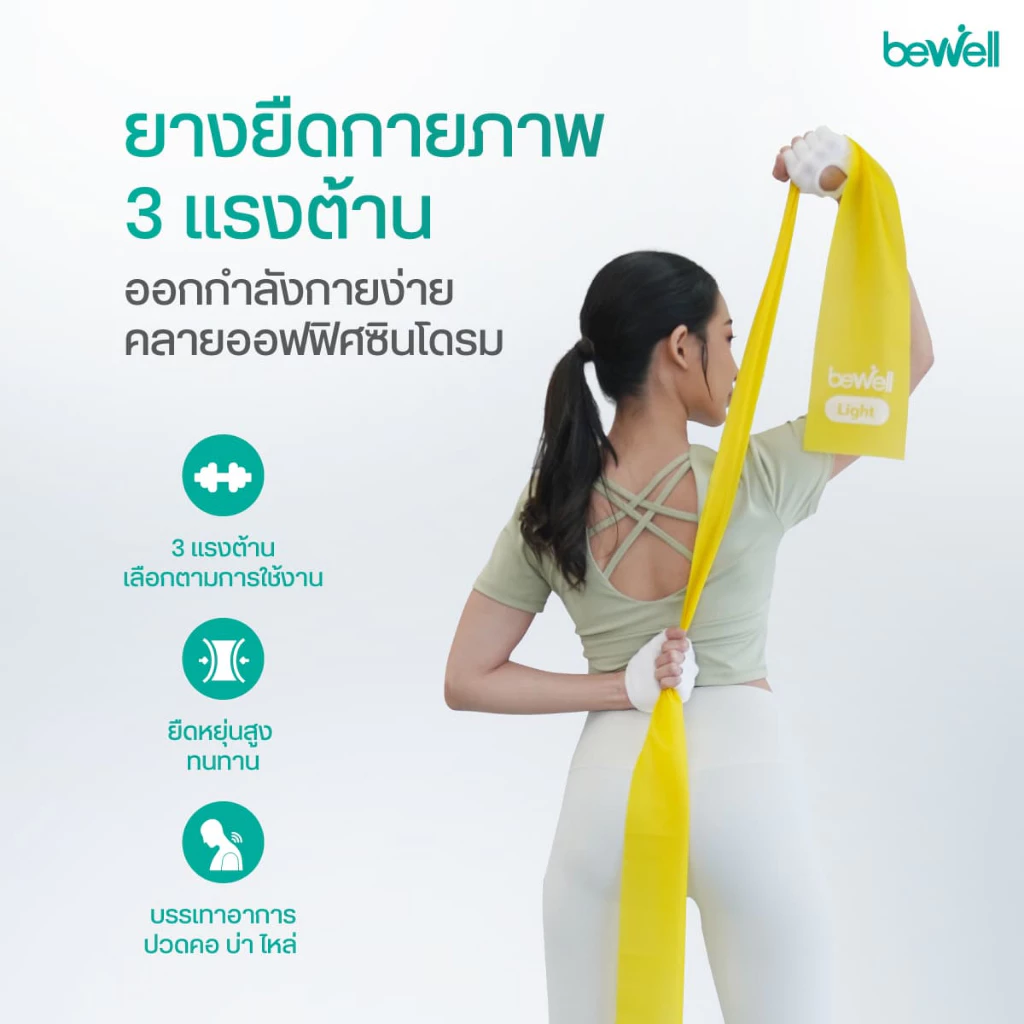 Bewell Physio Band ยางยืดออกกำลังกาย 3 ระดับ thumbnail 3