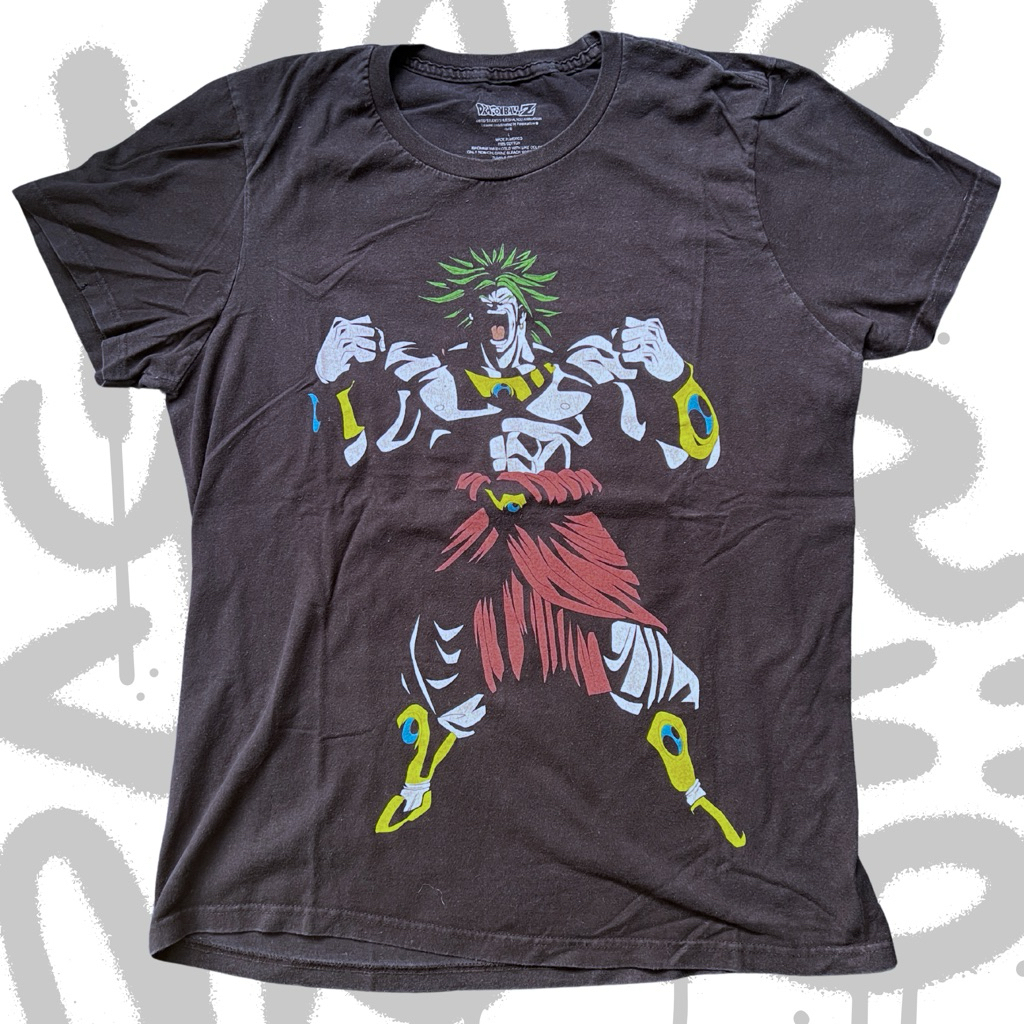 (แท้ 💯) Dragonball Broly t-shirt เสื้อการ์ตูน Dragonball สกรีน Broly สกรีนหน้าหลัง