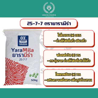ปุ๋ย 25-7-7 ยารามีร่า เร่งใบเขียว เร่งต้นโต แบ่งขายพร้อมส่ง