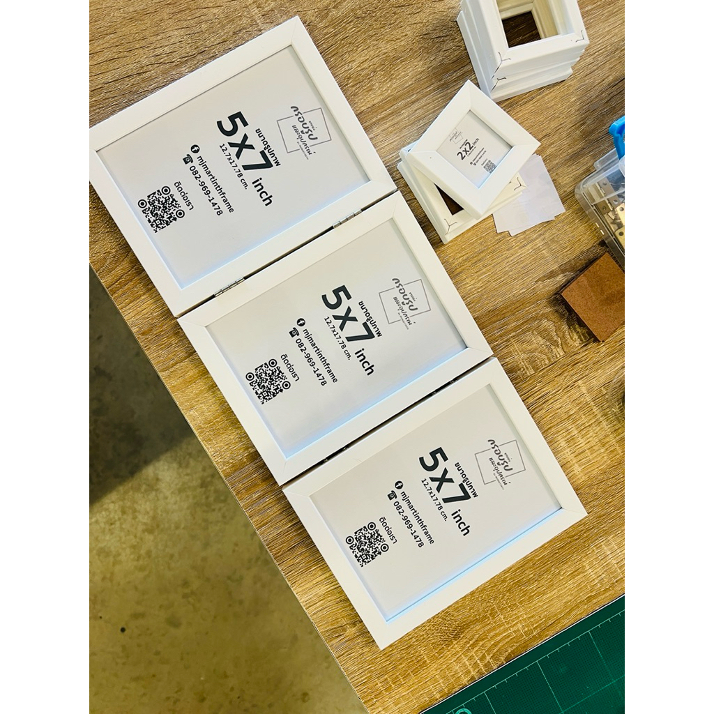 กรอบรูปมินิมอล กรอบรูปสามพับ ขนาด 5x7 นิ้ว •MJMARTINTH FRAME•MINIMAL TRIPLE PHOTO FRAME