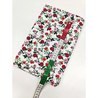 ผ้าไหมอิตาลี มี 6 สี เนื้อนิ่มมาก ลาย Miniflora Rose หน้ากว้าง 152 cm #ผ้าเมตร #ผ้าหลา #ผ้าลายดอก
