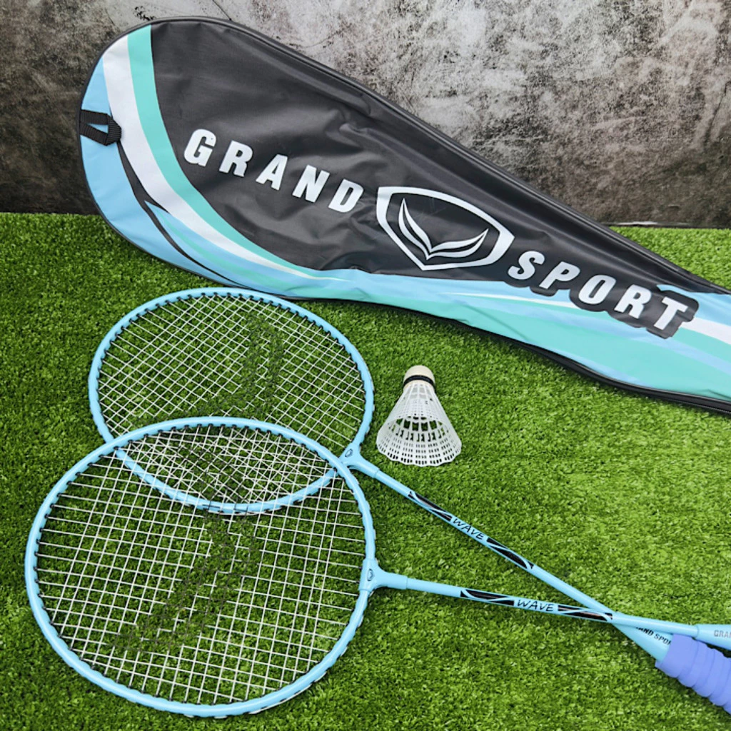 แบดมินตัน ไม้แบดมินตันแพ็คคู่ Grand sport รุ่น WAVE 372220 ***แถมฟรี ลูกแบด 1 ลูก***