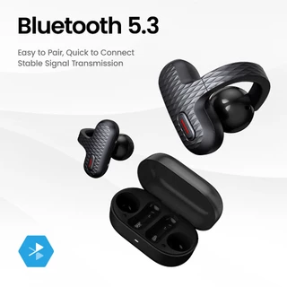 Amazfit Up Open-Ear Earbuds หูฟังแบบหนีบ หูฟังไร้สาย เชื่อมต่อ Bluetooth กันน้ำ IPX4 ลดเสียงลมโดยรอบ
