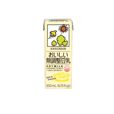 Kikkoman Soymilk Unsweetened 200ml. ไม่หวาน