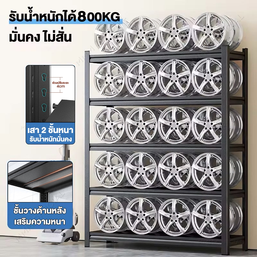 ชั้นวางของเหล็ก รับน้ำหนัก 100 - 150 ก.ก.ต่อแผ่นชั้น 3/4/5ชั้น รับประกันคุณภาพ ชั้นวางสินค้า ใช้โกดัง ชั้นเก็บอุป - รูปที่ 3
