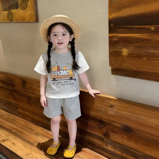 ชุดเด็กผู้ชาย เสื้อแขนสั้น และกางเกงขาสั้น แฟชัน น่ารัก เนื้อผ้าอย่างดี ชุดปาร์ตี้สำหรับเด็ก 1-9 ปี