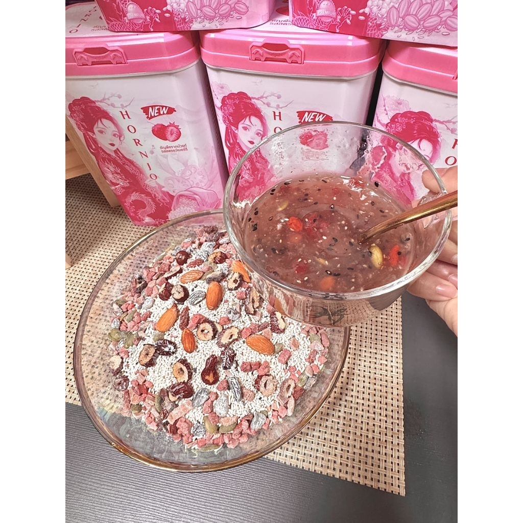 ใหม่ รสสตอเบอรี่!!!! ธัญพืชรากบัวแท้ผสมรังนก เพื่อสุขภาพที่ดี ซ่อมแซมบำรุงร่างกาย