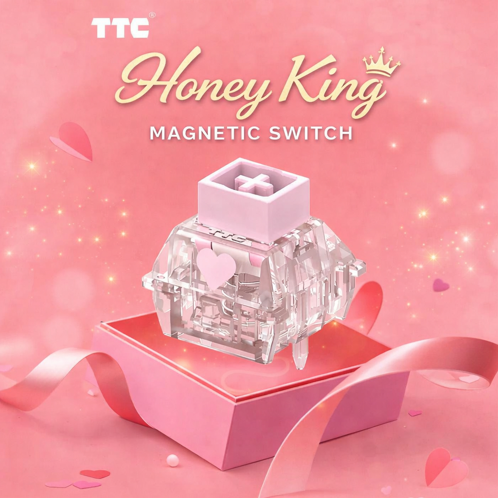 (พร้อมส่ง) สวิตซ์ TTC Honey King (10 ตัว) / Magnetic Switch / สวิตซ์คีย์บอร์ด HE