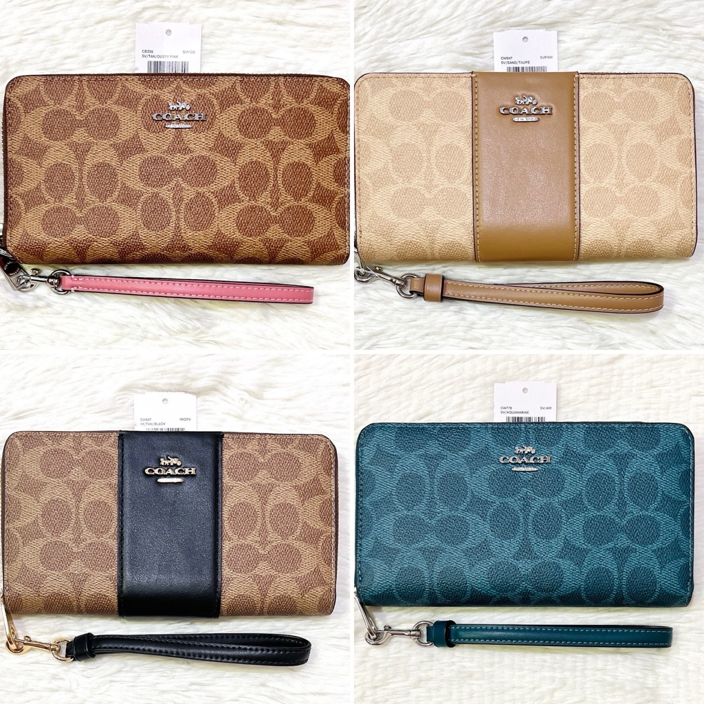 ✨ผ่อน0%✨ กระเป๋าสตางค์ C4452 LONG ZIP AROUND WALLET cw778 CW947 cbz99