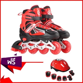 *โรลเลอร์สเกต รองเท้าสเก็ต โรลเลอร์เบลด Roller Skate 201 Free skating Protective suit