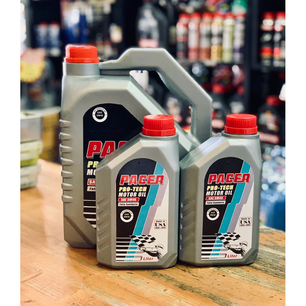 Pacer 5w40 น้ำมันเครื่องยนต์ดีเชลและเบนซินชุด 7ลิตร