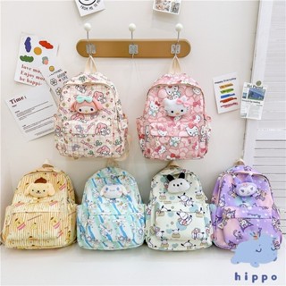 กระเป๋านักเรียนเด็กสไตล์ใหม่ รูปแบบการ์ตูนน่ารัก ประกบสี กระ…