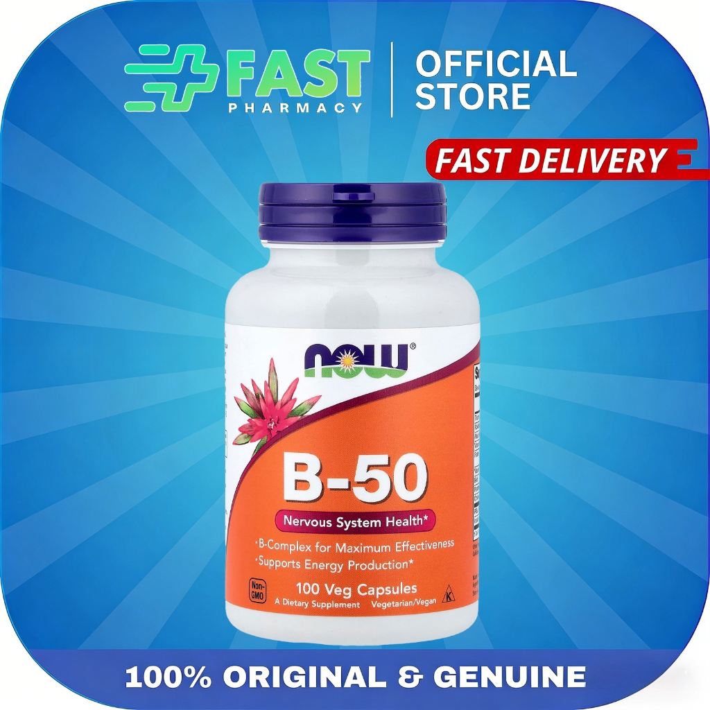 Vitamin B Complex วิตามินบีรวม B50 Vitamin B ขนาด 100 แคปซูล