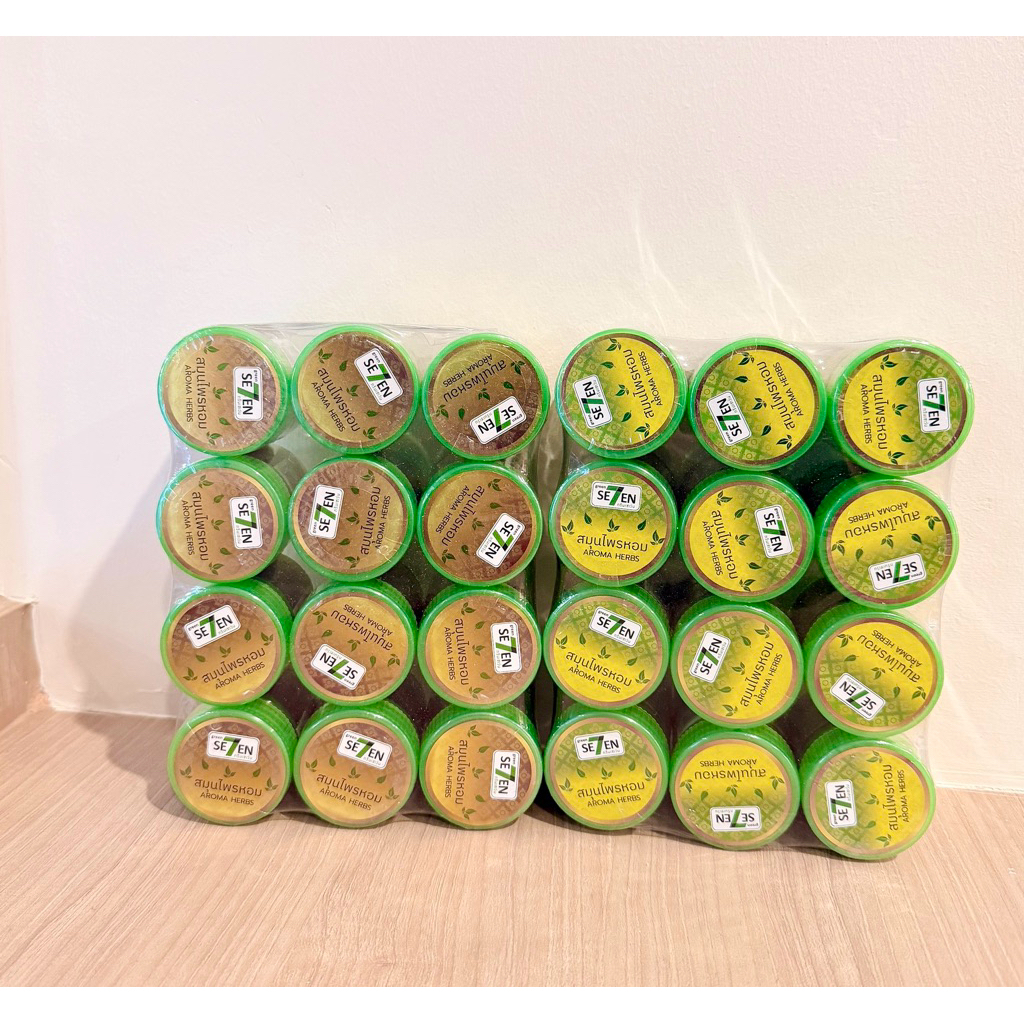 กรีนเซเว่นสมุนไพรหอม กลิ่นหอมสดชื่น ขนาด 10กรัม (1แพ็คมี12ชิ้น)