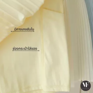 VF- Pleated Skirt: กระโปรงเทนนิสผู้หญิงกระโปรงพลีทสั้น กระโปรงกีฬา มีซับกางเกงด้านใน มีช่องกระเป๋า