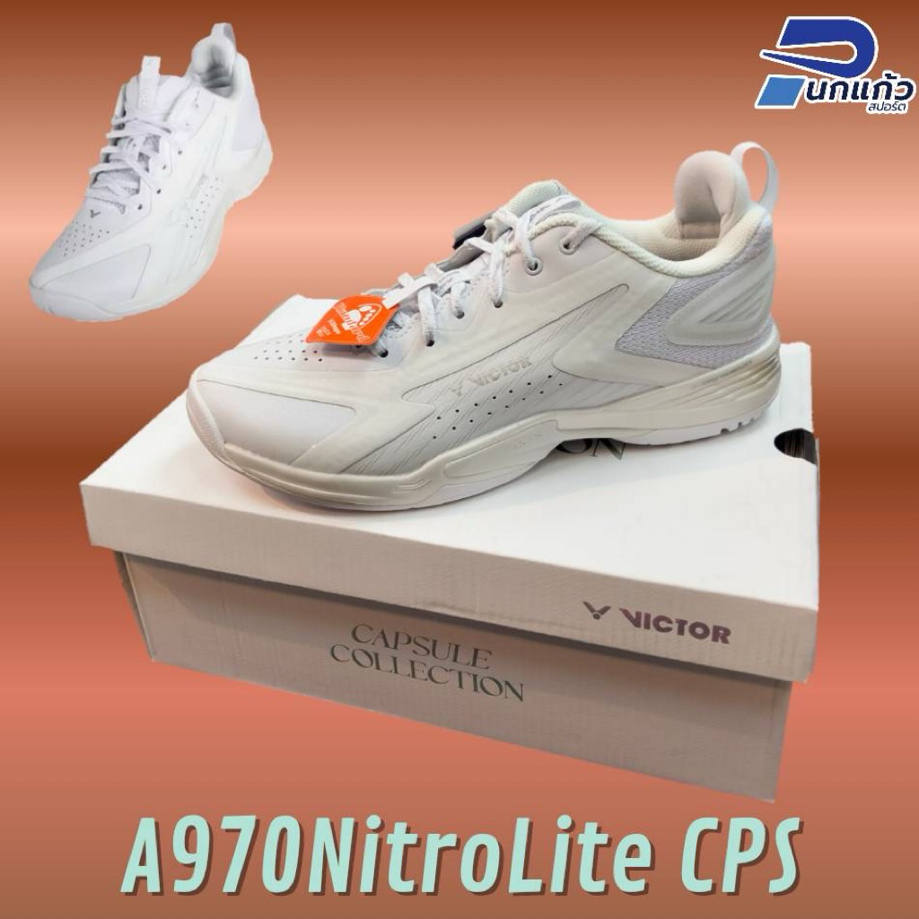 [ลิขสิทธิ์แท้]รองเท้าแบดมินตันVICTOR รุ่น A970NITROLITE CPS  เป็นรองเท้าสายAll-around (แถมฟรีกระเป๋า
