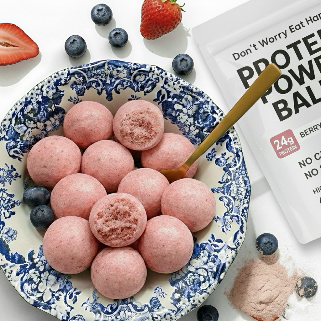 🫐🍓• ชนิดผง • Protein Power Balls รส Berry Pretty Pie🍓🫐