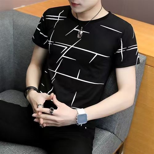 NEW 🔥เสื้อผ้าแฟชั่นผู้ชาย เสื้อยืดแนวสตรีท สุดเท่ เสื้อยืดคอกลมแขนสั้น