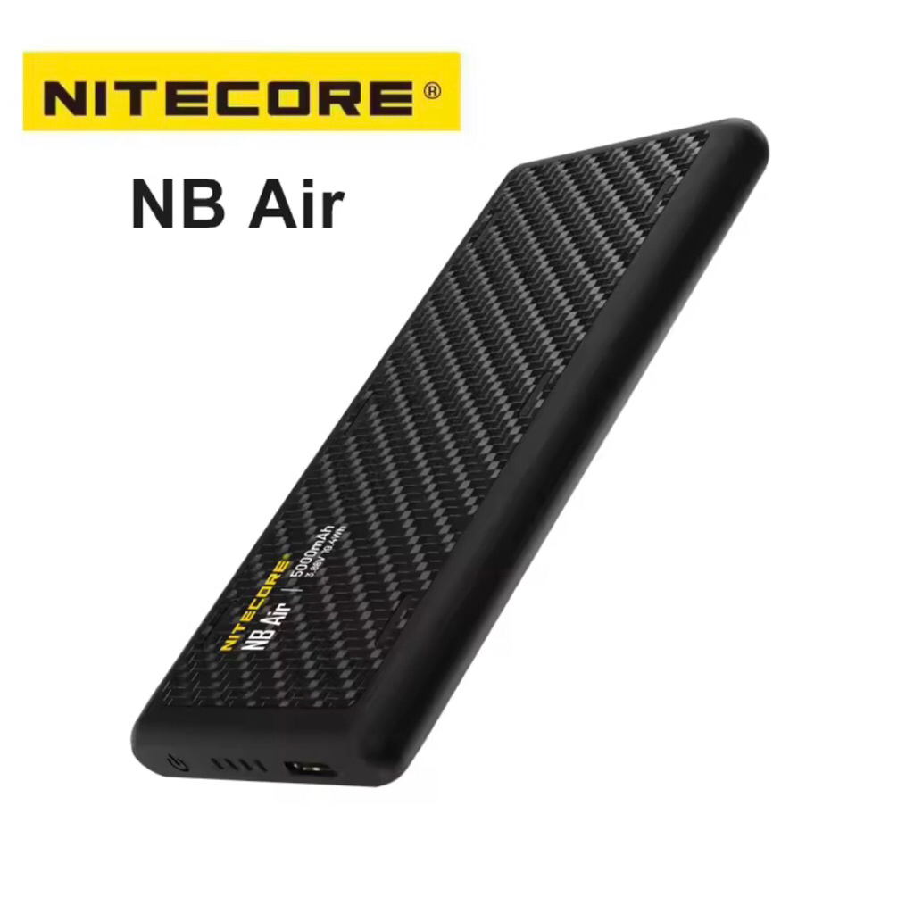NITECORE ไฟฉาย NB Air 18W USB-C เอาต์พุต Fast Charge PD QC3.0 เพียง 89g