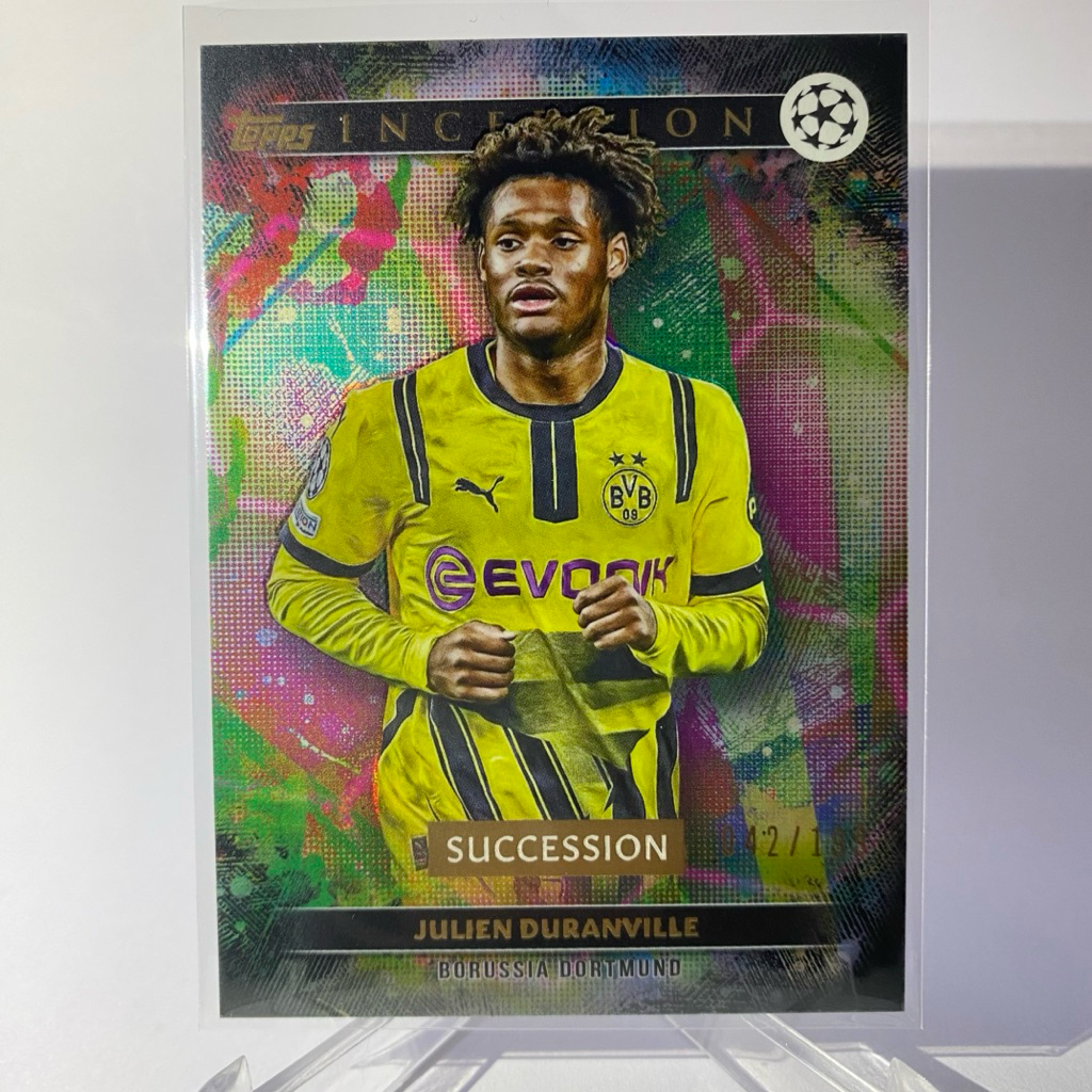 การ์ดนักฟุตบอล JULIEN DURANVILLE, (การ์ด Run # 042/199), SUCCESSlON, INCEPTION, BORUSSIA DORTMUND, T