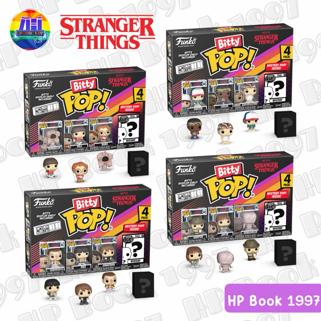 Funko Bitty Pop Stranger Things Season4 (ลิขสิทธิ์แท้) สเตนเจอร์ ธิงส์ ฟิกเกอร์ โมเดล ตุ๊กตา ของสะสม
