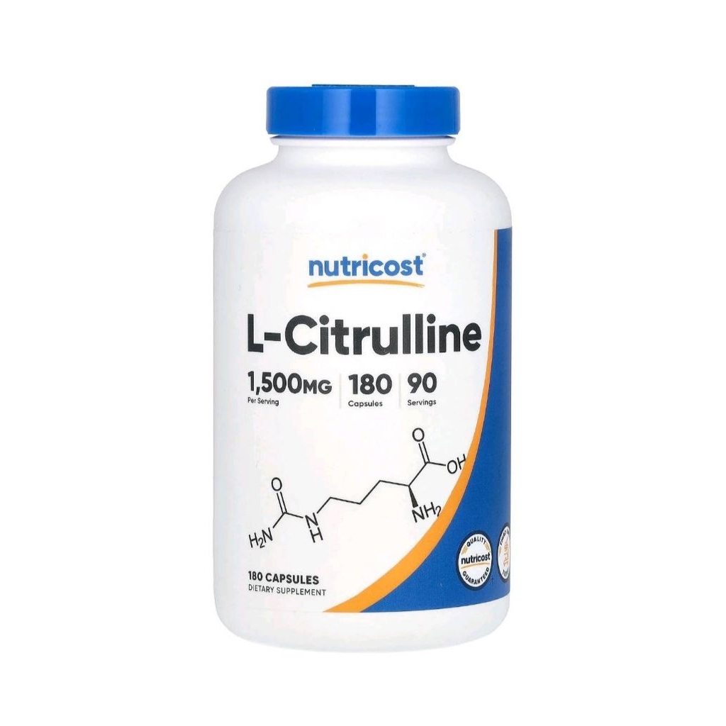 Nutricost​ L-Citrulline​ 1500mg.​ 180​Capsules​